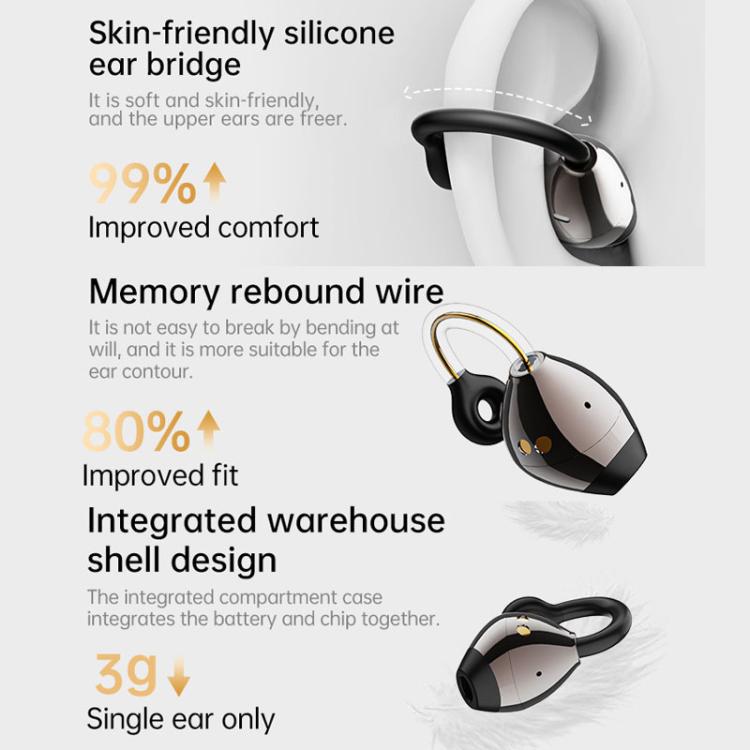 150 Languages AI Translation Wireless Clip Ear Bluetooth Earphone