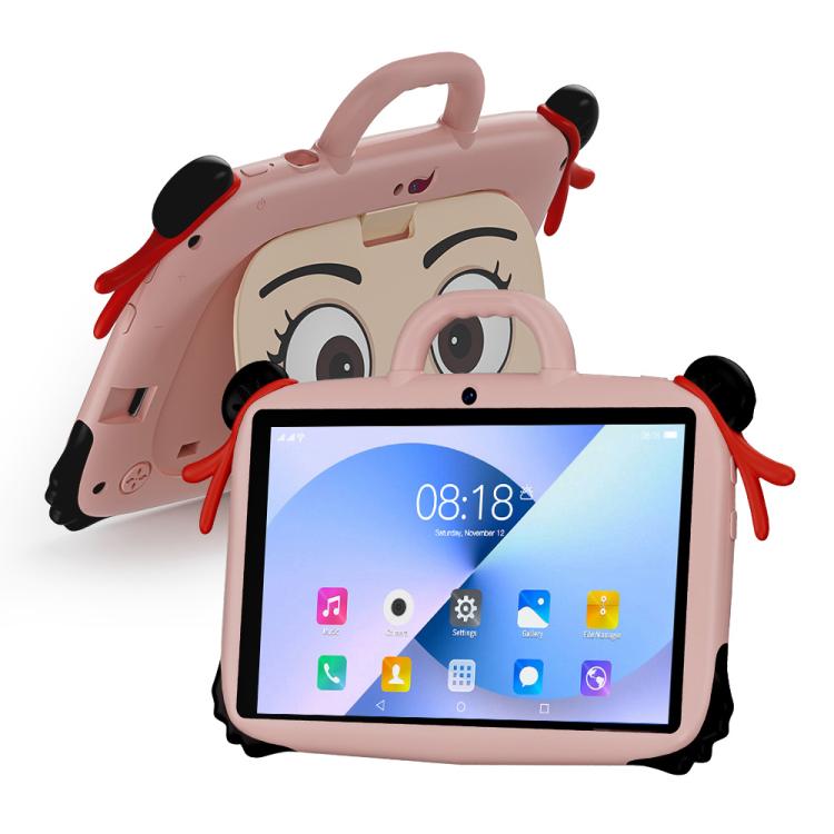 BDF 7 inch WiFi Kids Tablet PC with Nezha Silicone Case, 2GB+32GB, Android 8.1 MTK6735 Quad Core CPU, US Plug, 4GB+64GB