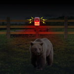 N911N Solar Alarm Infrared Sensor Sound And Light Blast Warning Light Animal Repeller - Trustpick