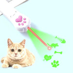 Pet Projection Toy USB Rechargeable LED Pattern Projector Cat Teaser Interactive Toys - Trustpick