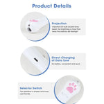 Pet Projection Toy USB Rechargeable LED Pattern Projector Cat Teaser Interactive Toys - Trustpick
