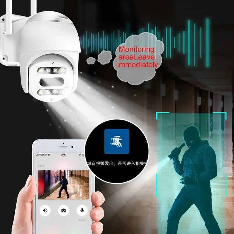 QX48 Pixels 1080P HD Wireless IP Camera, Support Motion Detection & Infrared Night Vision & TF Card - Trustpick