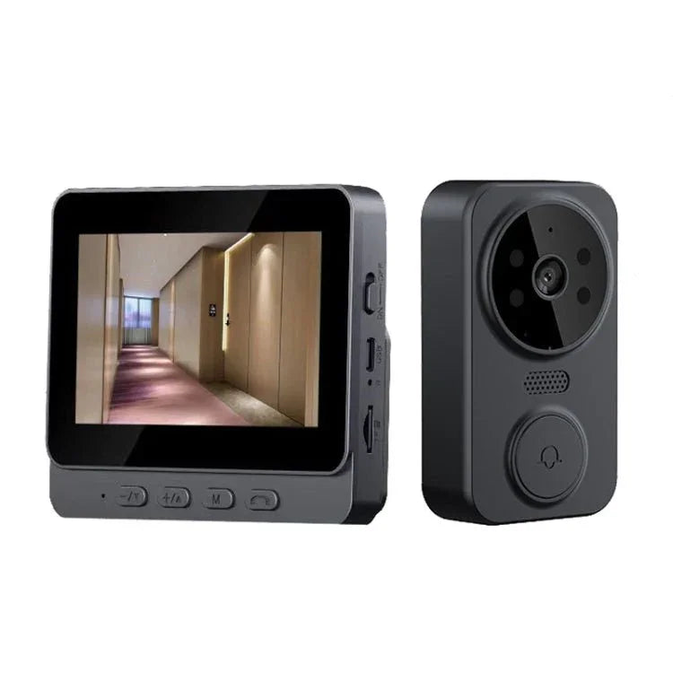 Wireless 2.4G Visual Intercom Doorbell 4.3 inch IPS Screen with Camera Monitor Night Vision - Trustpick